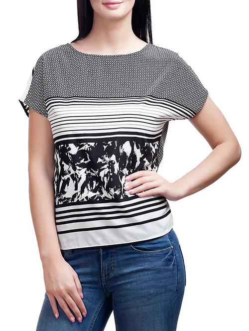black printed top - 12092637 - Very Small Image - 1
