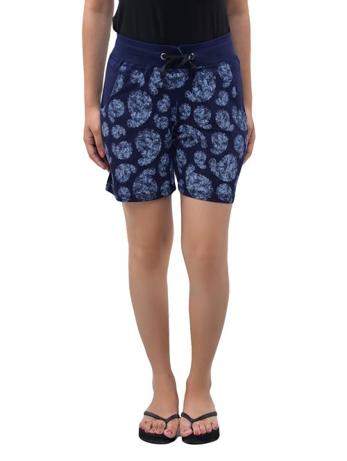 navy blue cotton sports short - 12092713 - Very Small Image - 1