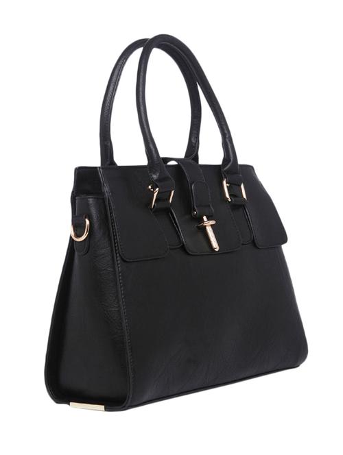 black synthetic leather handbag - 12095963 - Very Small Image - 1