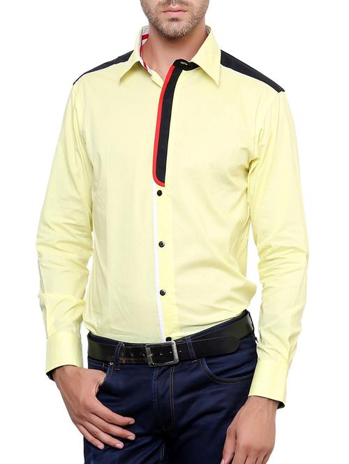 yellow taped casual shirt - 12096544 - Very Small Image - 1