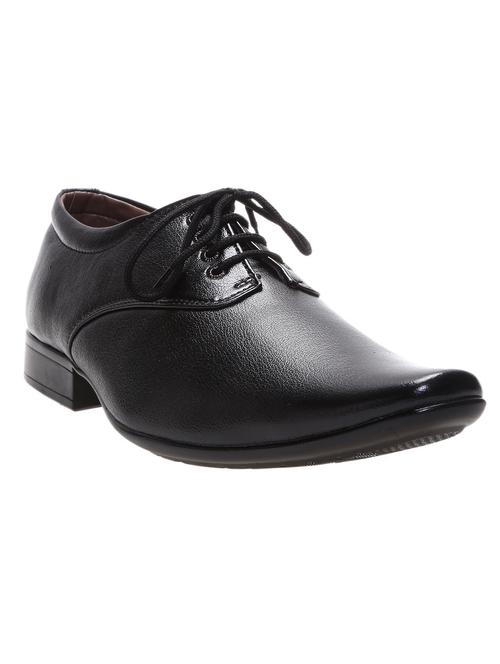 black Leather formal lace-up derby - 12099342 - Very Small Image - 1