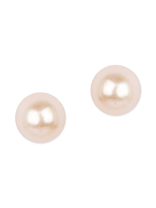 Diva Walk cream studs earrings - 12100705 - Very Small Image - 1