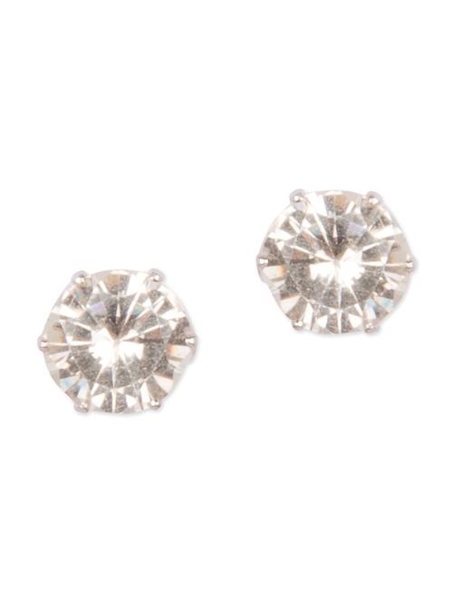 Diva Walk white studs earrings - 12100711 - Very Small Image - 1
