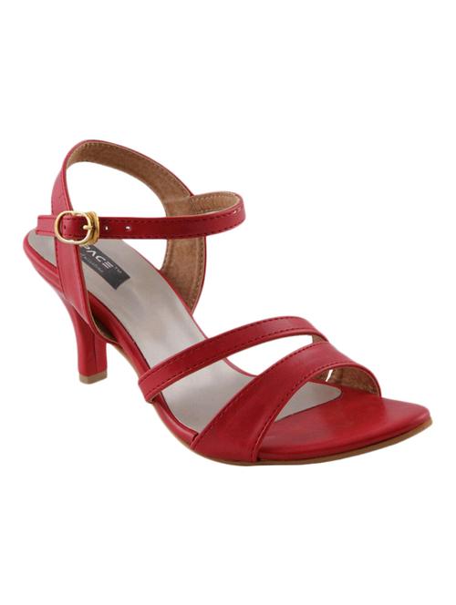 red ankle strap sandal - 12102050 - Very Small Image - 1