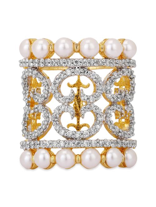 Gold Brass Bracelet - 12102376 - Very Small Image - 1