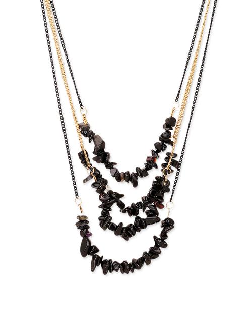 black brass long necklace - 12102396 - Very Small Image - 1