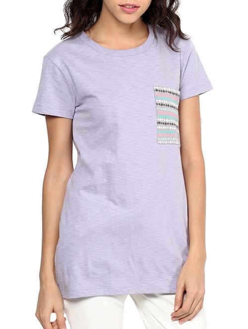 round neck printed pocket patch tee - 12102517 - Very Small Image - 1