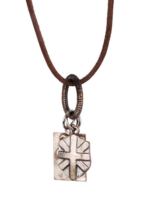 Diva Walk brown leather necklace - 12103031 - Very Small Image - 1