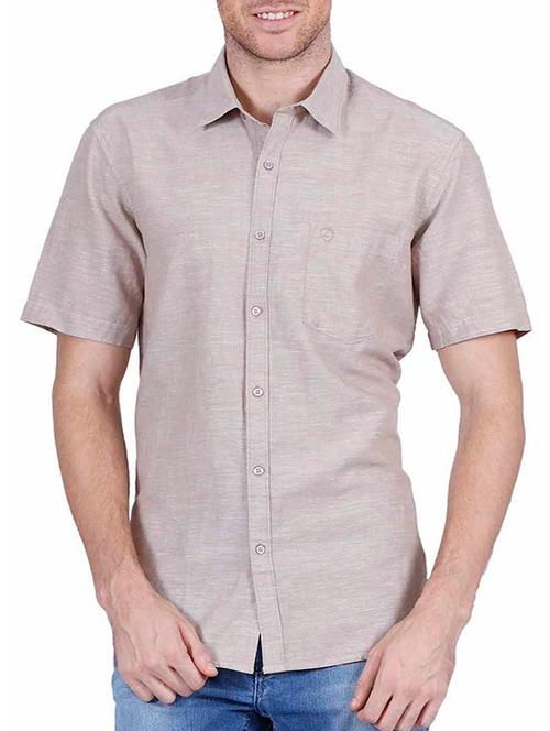 neutral linen casual shirt - 12103080 - Very Small Image - 1