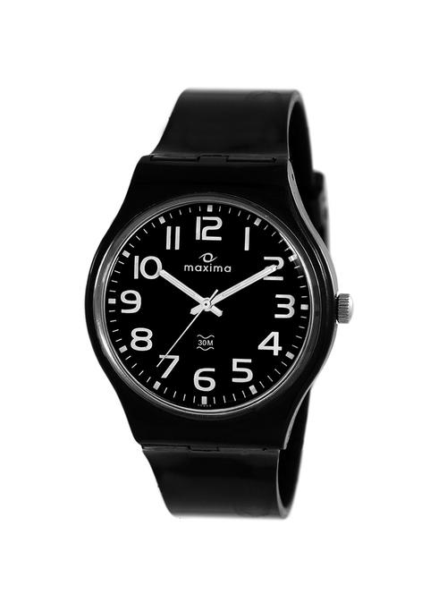 black polyester analog watch - 12103229 - Very Small Image - 1