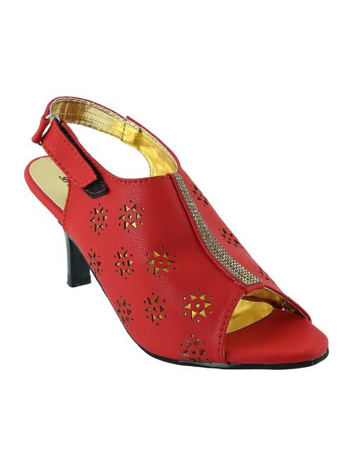 red leatherette  sandal - 12107175 - Very Small Image - 1