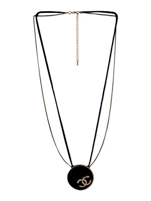 black metal long pendant necklace - 12107438 - Very Small Image - 1
