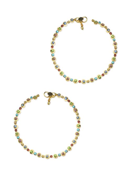 multi colored brass anklets - 12107952 - Very Small Image - 1