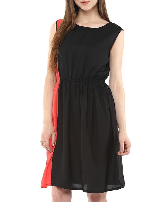 black colour block dress - 12116967 - Very Small Image - 1