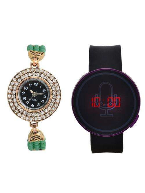 lucky infra combo of 2 analog-digital men and women watch's - 12117688 - Very Small Image - 1