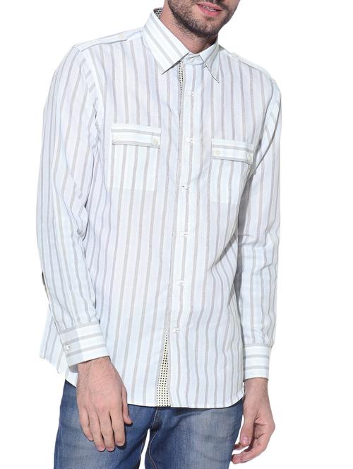 multi colored linen casual shirt - 12125227 - Very Small Image - 1