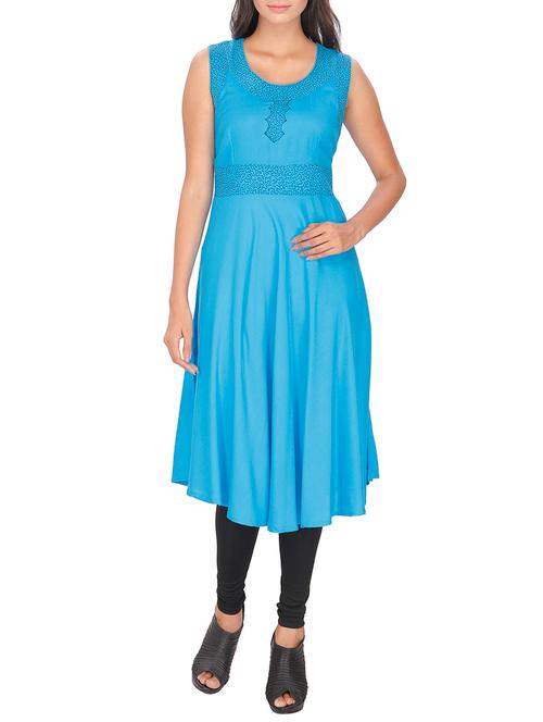 women's flared kurta - 12127087 - Very Small Image - 1