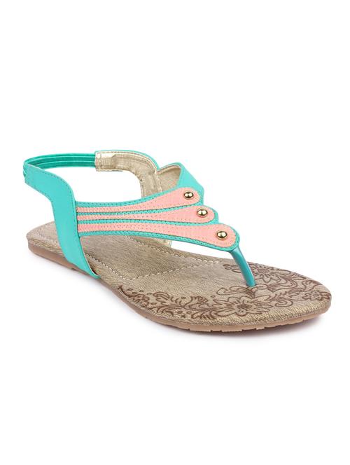 green back strap suede sandal - 12143874 - Very Small Image - 1
