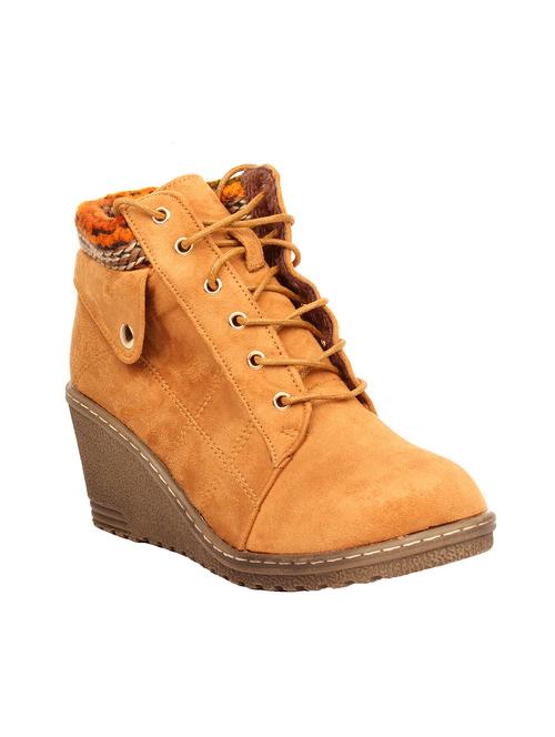 tan suede ankle boot - 12151044 - Very Small Image - 1