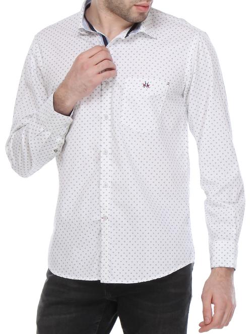 white cotton casual shirt - 12152933 - Very Small Image - 1
