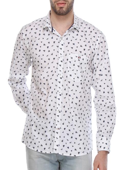 white cotton casual shirt - 12153158 - Very Small Image - 1