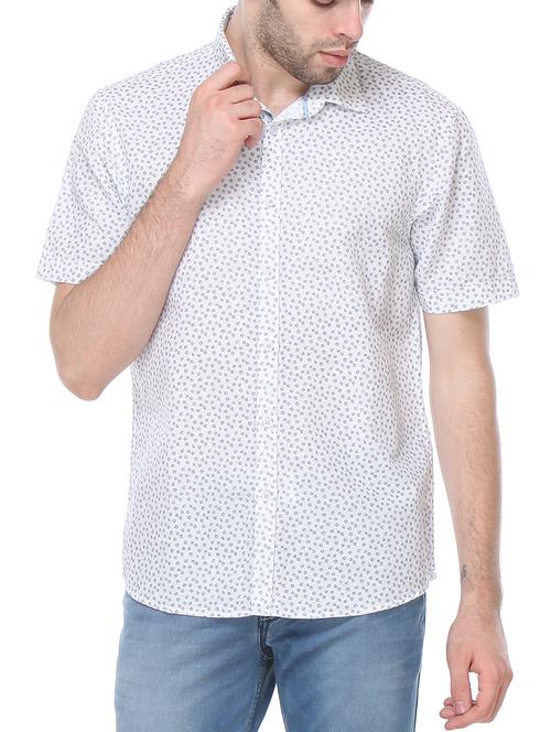 white linen casual shirt - 12153213 - Very Small Image - 1