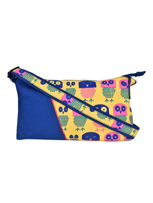blue printed regular sling bag - 12155975 - Very Small Image - 1