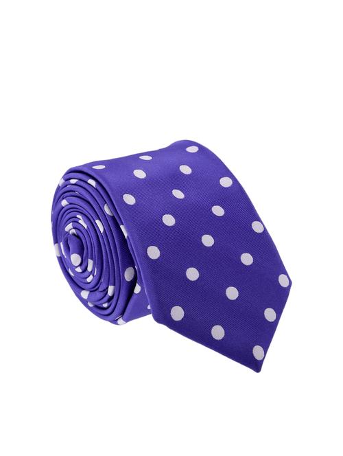 purple color, micro fiber neck- tie - 12157397 - Very Small Image - 1
