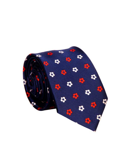 blue color, micro fiber neck- tie - 12157405 - Very Small Image - 1