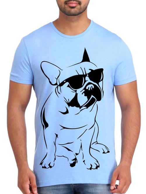 blue polyester tshirt - 12161449 - Very Small Image - 1
