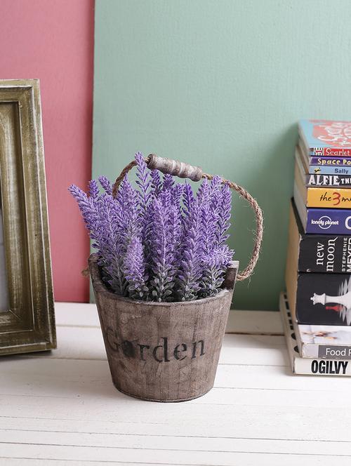 purple 24 cm high artificial flower plant - 12163620 - Very Small Image - 1