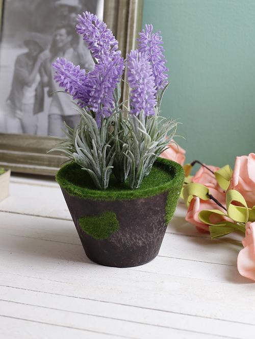 purple 18.5 cm artificial floral plant - 12163653 - Very Small Image - 1