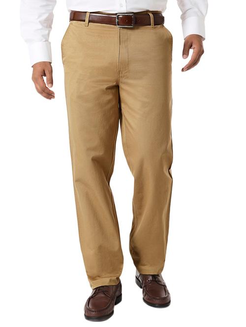 Beige Cotton Casual Trouser - 12165087 - Very Small Image - 1