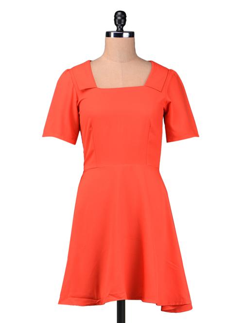 orange plain dress - 1216856 - Very Small Image - 1