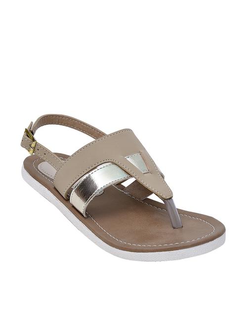 beige faux leather sandal - 12170565 - Very Small Image - 1