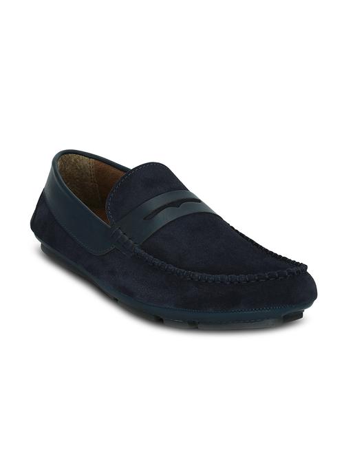 blue suede slip on loafers - 12172648 - Very Small Image - 1