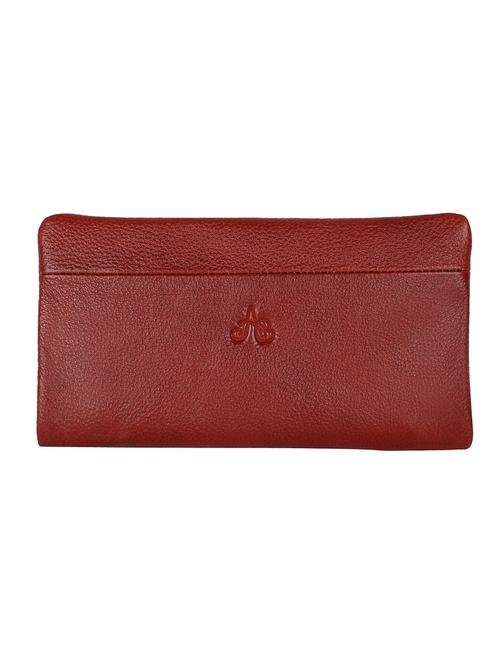 red textured leather wallet - 12176772 - Very Small Image - 1