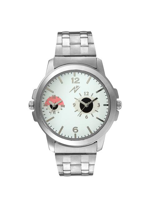 Yepme Men's Dual Movement Watch - White/Silver - 12178372 - Very Small Image - 1