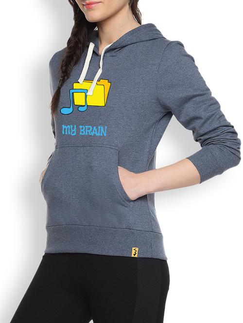 printed denim sweatshirt - 1217957 - Very Small Image - 1