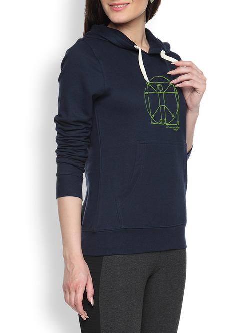 printed navy blue sweatshirt - 1218031 - Very Small Image - 1