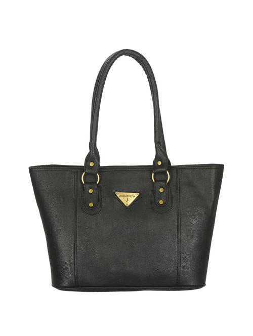 black leatherette handbag - 12182131 - Very Small Image - 1