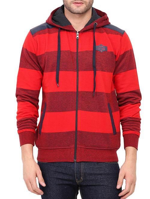 red cotton sweatshirt - 12203971 - Very Small Image - 1