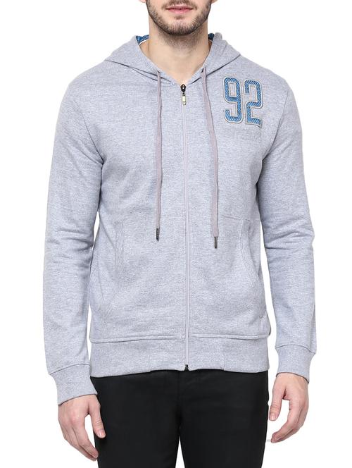 grey cotton sweatshirt - 12206368 - Very Small Image - 1