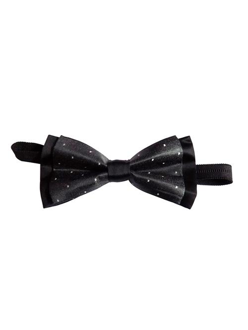 black micro fiber bow ty - 12208232 - Very Small Image - 1