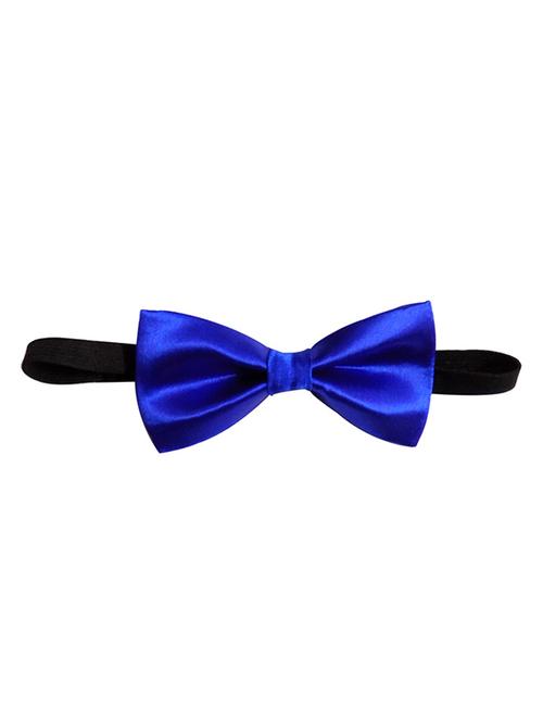 blue micro fiber bow ty - 12208240 - Very Small Image - 1