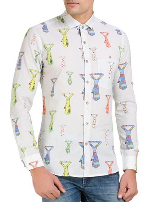 multi colored cotton casual shirt - 12210457 - Very Small Image - 1