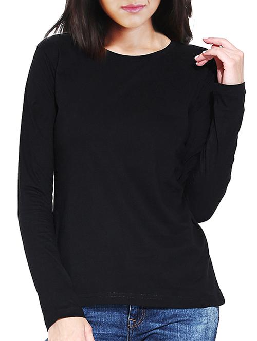 black cotton regular tshirt - 12219435 - Very Small Image - 1