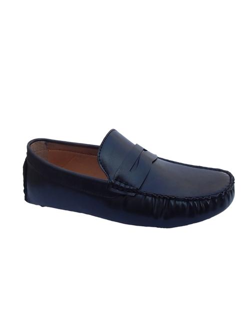 black synthetic slip on loafers - 12220523 - Very Small Image - 1