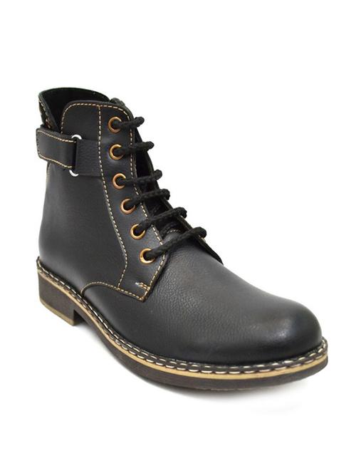 black leather high ankle boot - 12220706 - Very Small Image - 1