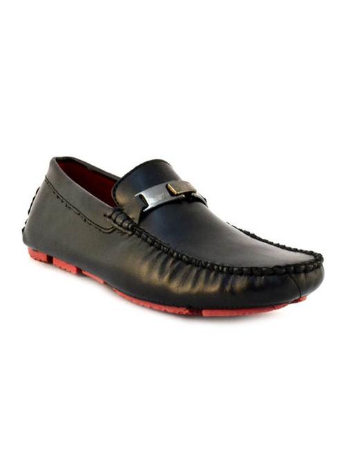 black synthetic slip on loafers - 12220826 - Very Small Image - 1